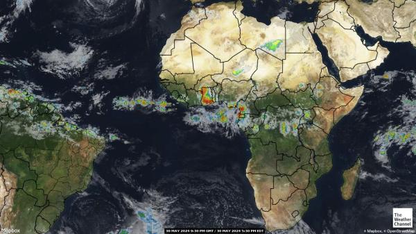 Afrikka Sää satelliitti kartta 