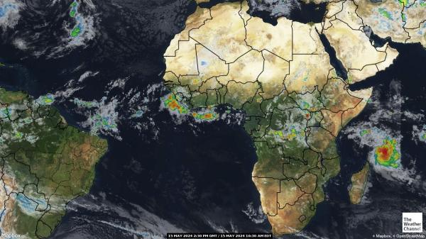 África Mapa satelital del tiempo 