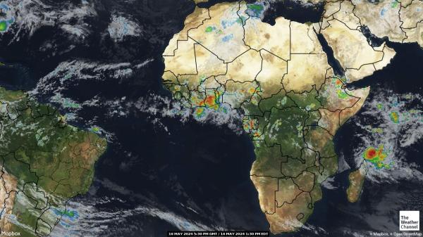 أفريقيا خريطة الطقس القمر الصناعي 