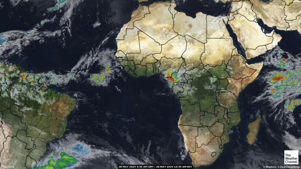 Afrika Wetter-Satelliten-Karte 