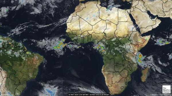 Afrika Værsatellitt kart 
