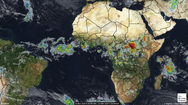 África Mapa satelital del tiempo 