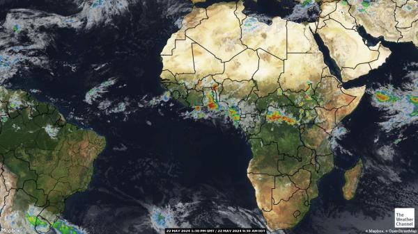 Afrika Weer Satellite Kaart 