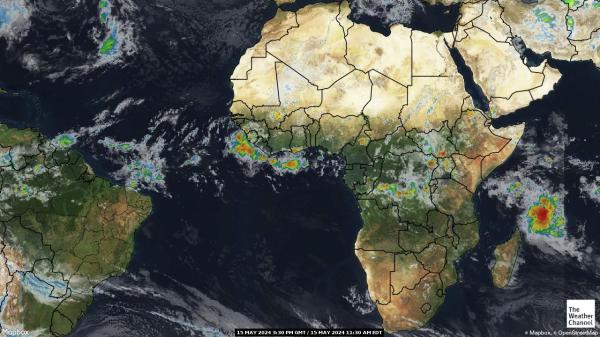 África Mapa de satélite Tempo 