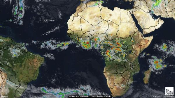Afryka Pogoda satelitarna mapa 