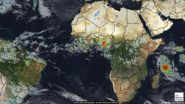 Afrika Időjárási térkép 