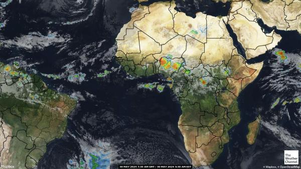 Afrika Weather Satellite Map 