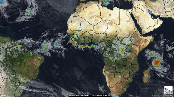 Afryka Pogoda satelitarna mapa 