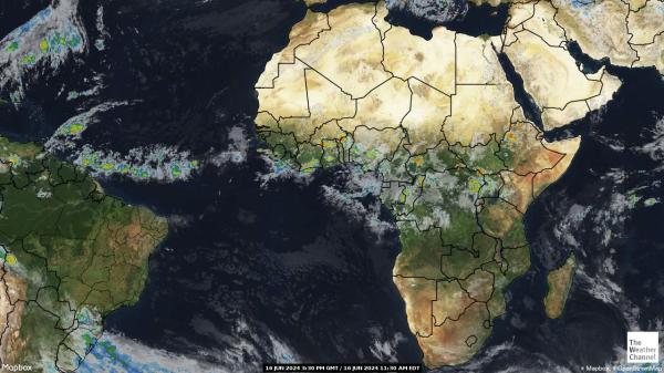 Angola Værsatellitt kart 
