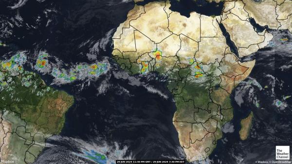 Angola Počasí Mapa Satelitní 