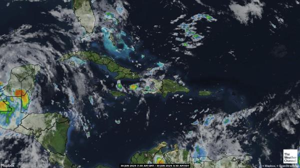 Antigua and Barbuda Počasí Mapa Satelitní 