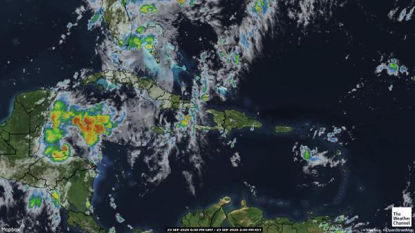 Antigua og Barbuda Vær sky kart 