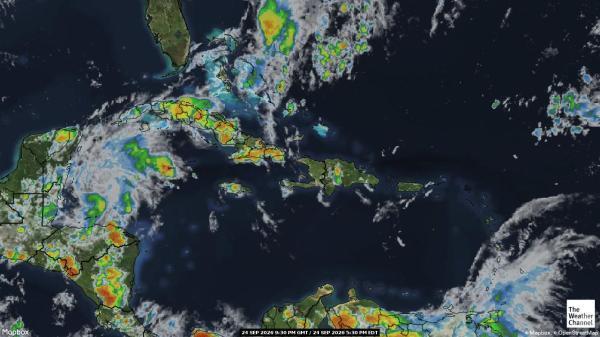 Antigua og Barbuda Vejret sky kort 