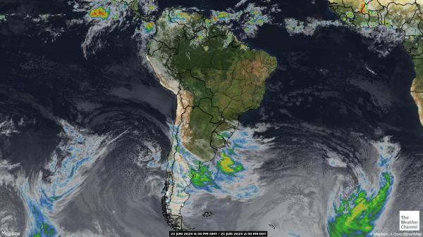 Argentina Počasí Mapa Satelitní 