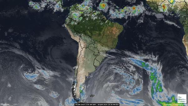 Argentina Počasí Mapa Satelitní 