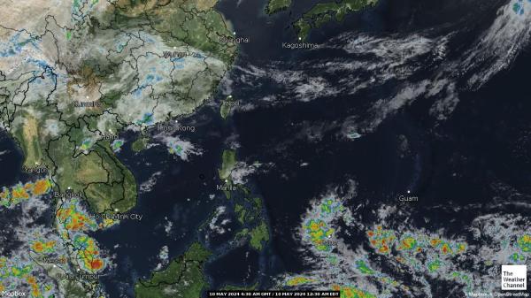Azja Pogoda satelitarna mapa 