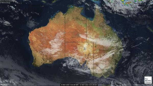 Australia Mapa satelital del tiempo 