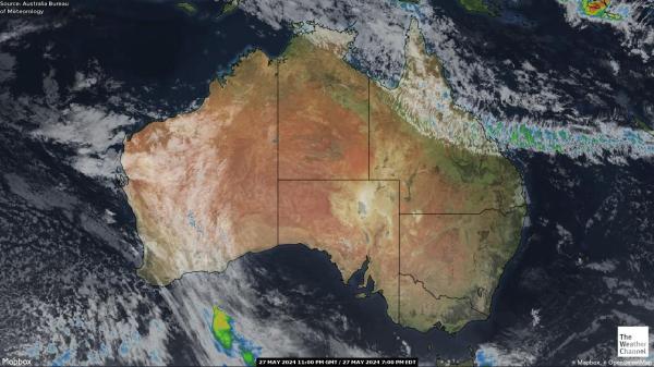 Australien Wetter-Satelliten-Karte 