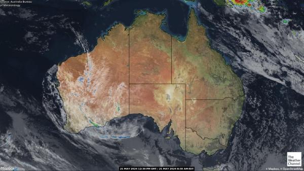 Australie Météo carte satellite 