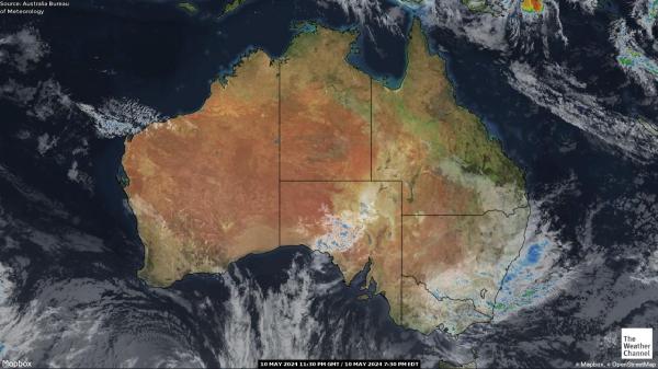 Australia Pogoda satelitarna mapa 