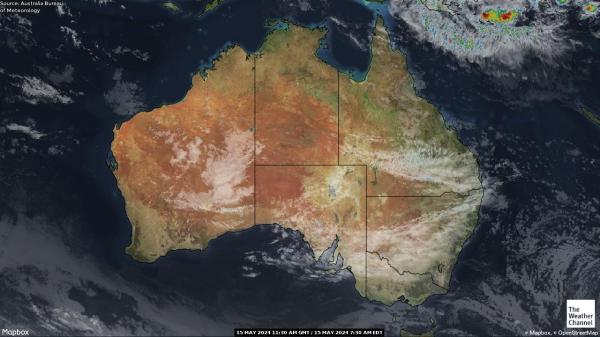 Ausztrália Időjárási térkép 
