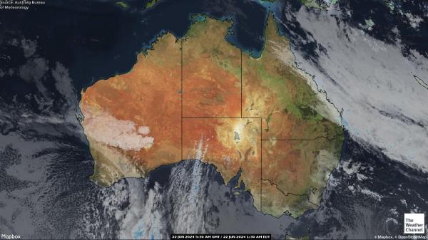 Australia Počasí Mapa Satelitní 