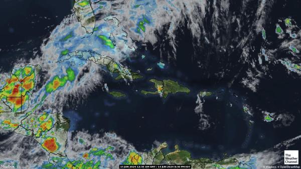Bahamas Værsatellitt kart 