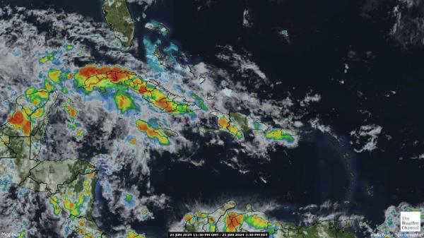 Bahamas Počasí Mapa Satelitní 