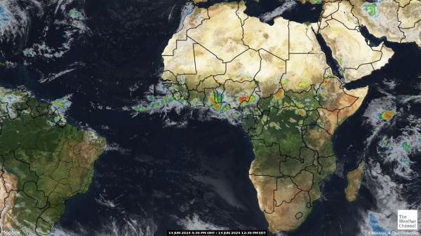 Benin Værsatellitt kart 