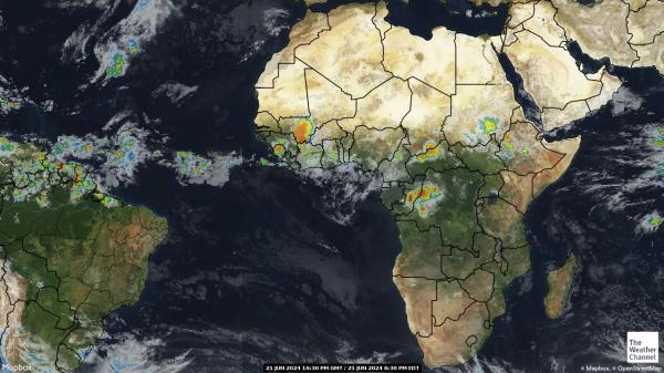 Benin Počasí Mapa Satelitní 