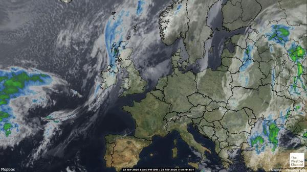 Bosnien Herzegovina Wetter Wolke Karte 
