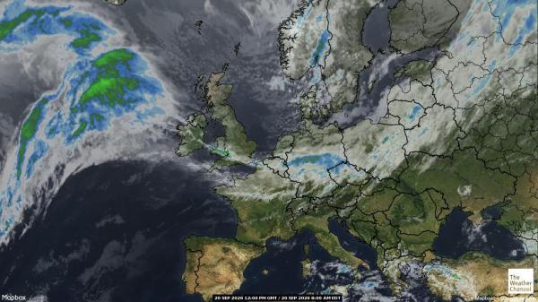 Bosnie Herzégovine Météo nuage carte 