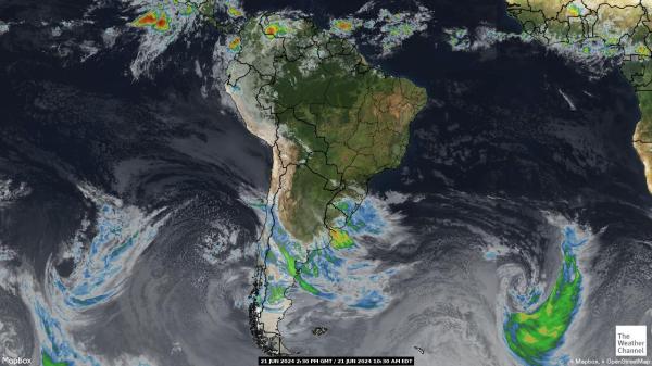 Brazil Počasí Mapa Satelitní 