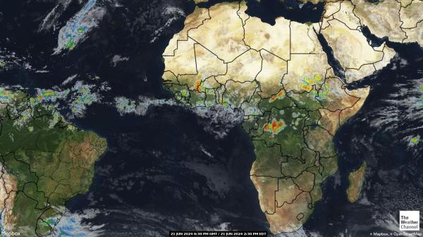 Cameroon Počasí Mapa Satelitní 