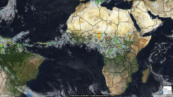 Kamerun Værsatellitt kart 