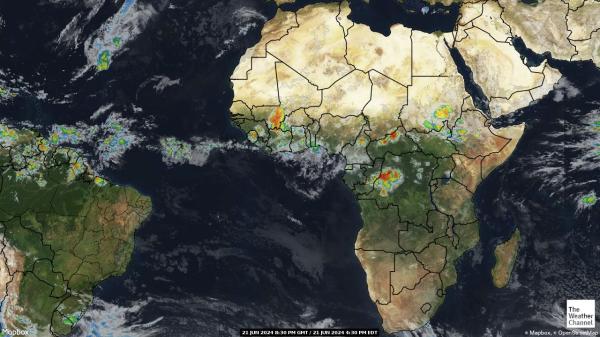 Cape Verde Počasí Mapa Satelitní 