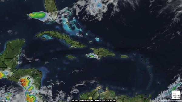 Caribbean Időjárási térkép 
