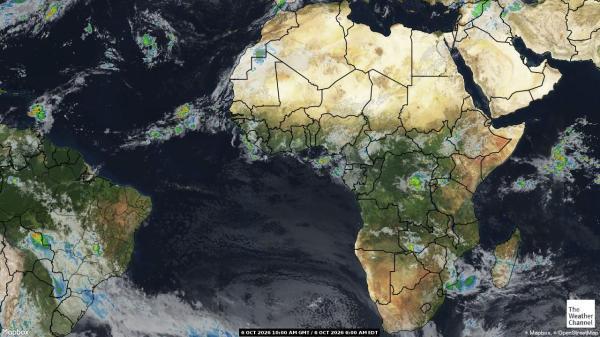 République Centrafricaine Météo nuage carte 