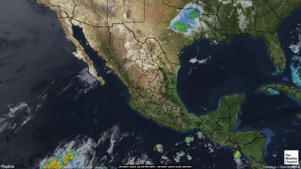 מרכז אמריקה מזג מפה מקוונת 