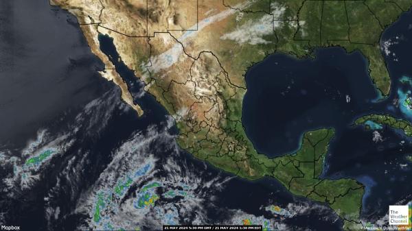 Centraal Amerika Weer Satellite Kaart 
