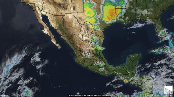 Keski-Amerikka Sää satelliitti kartta 