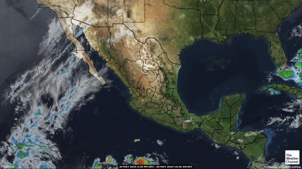 Sentral-Amerika Værsatellitt kart 
