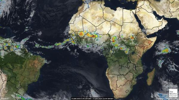 Tsjad Værsatellitt kart 