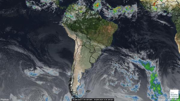 Chile Počasí Mapa Satelitní 