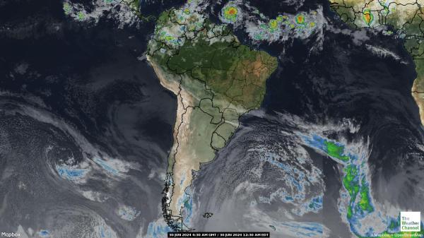 Colombia Počasí Mapa Satelitní 