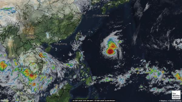 Coral Sea Islands Weather Cloud Map 