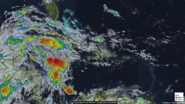 Dominica Počasí Mapa Satelitní 