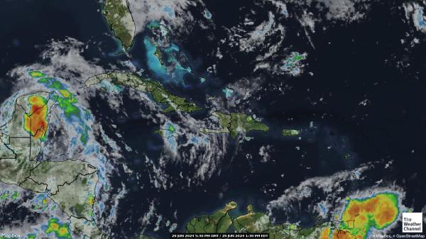 Dominica Počasí Mapa Satelitní 
