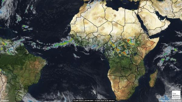 Ekvatorial-Guinea Værsatellitt kart 