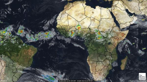 Equatorial Guinea Počasí Mapa Satelitní 